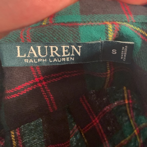 Lauren Ralph Lauren Plaid Pattern Blocking Shirt Dress Size Small - Picture 7 of 8